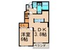 デイジーMⅡ 1LDKの間取り