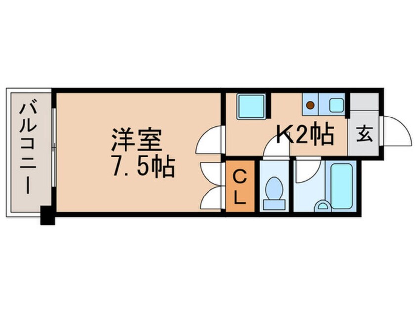 間取図 エルザサンリバー戸畑