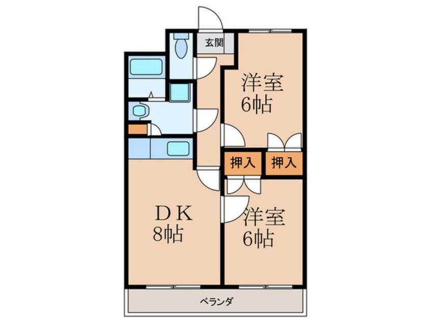 間取図 エルザサンリバー戸畑