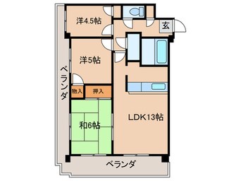 間取図 エルザサンリバー戸畑