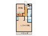 リバーステージⅡ 1LDKの間取り