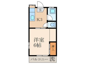 間取図 コーポ小松