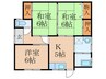 大日寺戸建 3Kの間取り