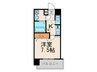 エンクレスト博多駅前Ⅲ（1208） 1Kの間取り