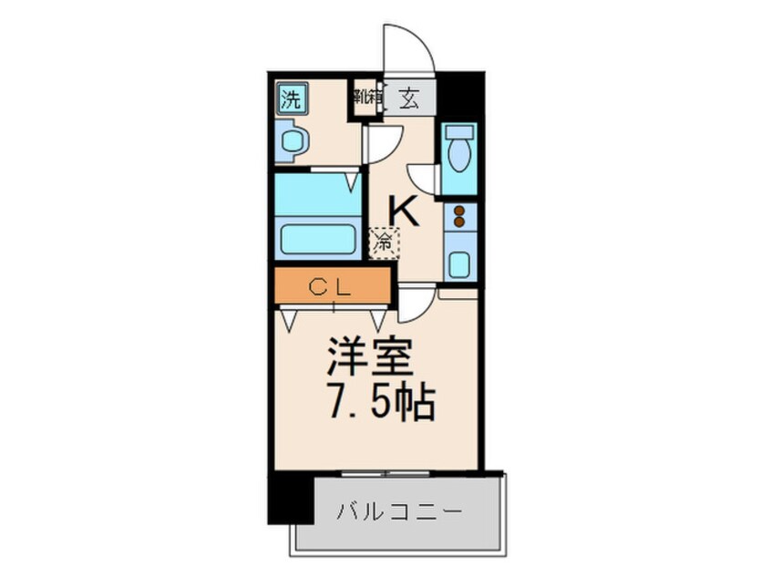 間取図 エンクレスト博多駅前Ⅲ（1208）