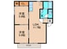 リーベンアルム 2LDKの間取り