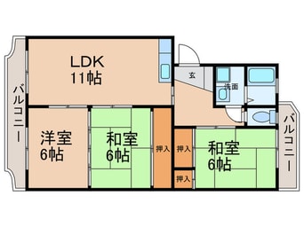 間取図 メゾン神代