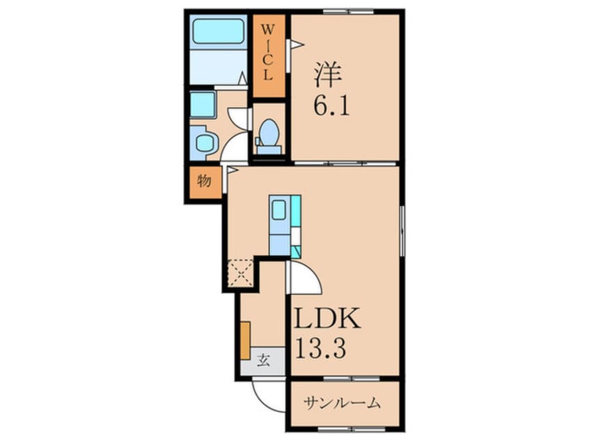 間取図 ロータス北泉3