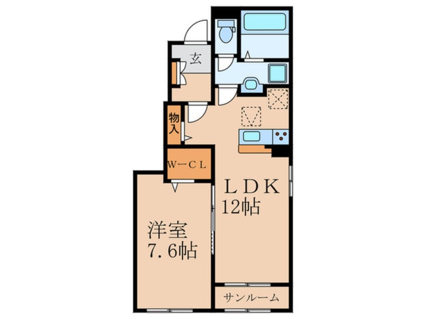 間取図 ロータス北泉4