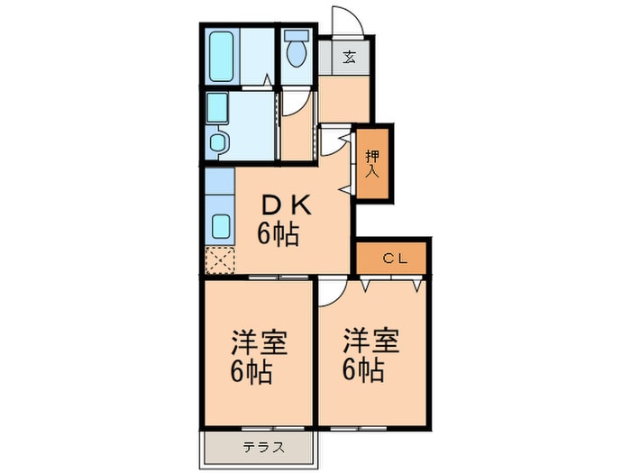間取り図 サンリットガ－デンＣ棟