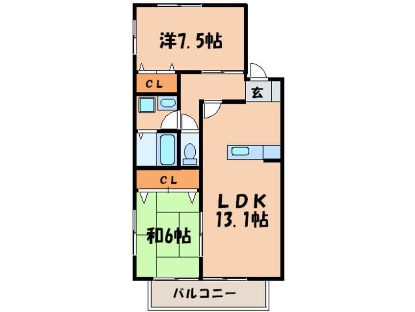 間取図 ティアラＭ１