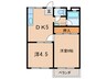 コ－ポＳＥＫＩ 2DKの間取り