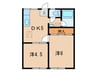 コ－ポＳＥＫＩ 2DKの間取り