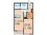 ARK HAUS（アークハウス） 1LDKの間取り