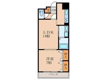 間取図 コーポランド浅生(206)