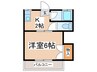 朝日コーポ 1Kの間取り