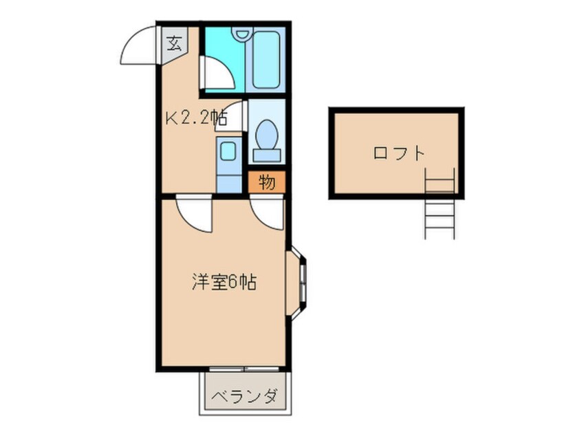 間取図 フレール姪浜