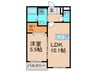 ラク－ル直方 1LDKの間取り