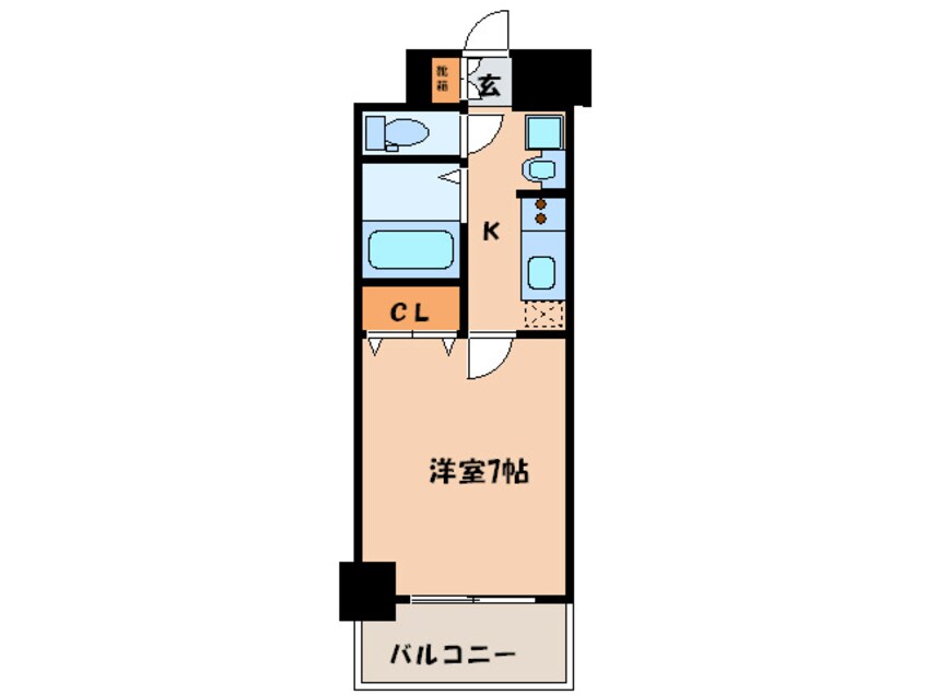 間取図 ｴｽﾃﾑｺ-ﾄ博多駅前ｱｳﾞｪ-ﾙ(1204)