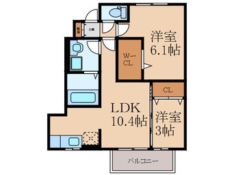 間取図 エスペランサ中曽根