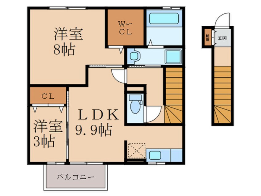 間取図 エスペランサ中曽根