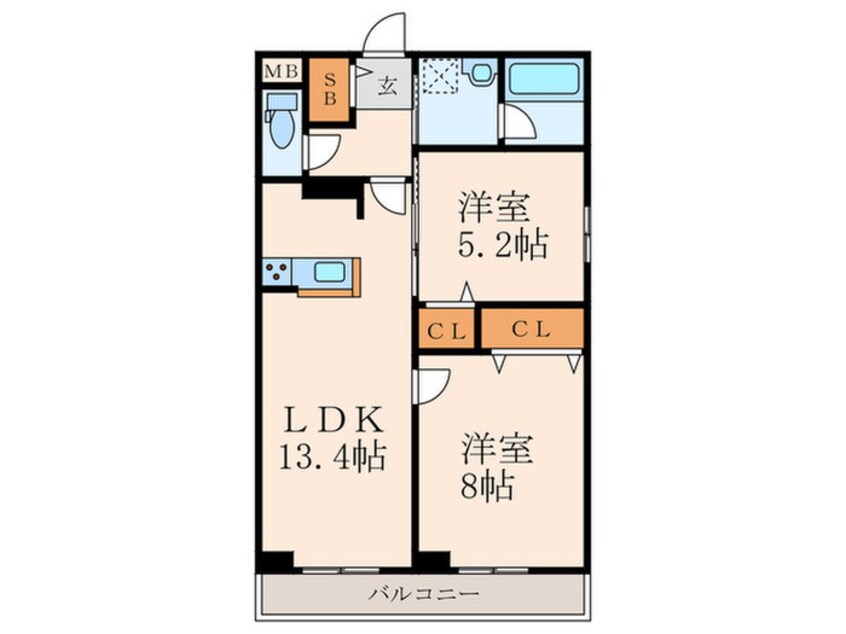 間取図 ニシコービルディング門司