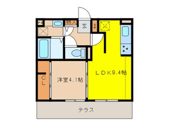 間取図 D-room百年橋通り