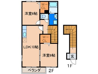 間取図 シュトラント感田Ａ