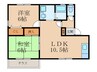セジュール彩　D棟 2LDKの間取り