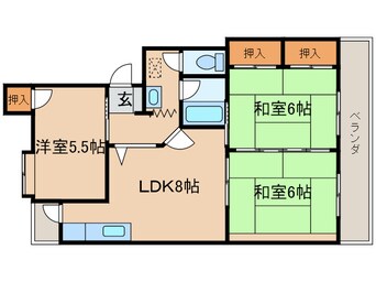 間取図 ハイランド本城千代ケ崎