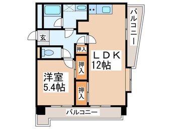 間取図 プリンスマンション五条(203)