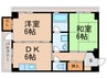 安永第一ビル 2DKの間取り