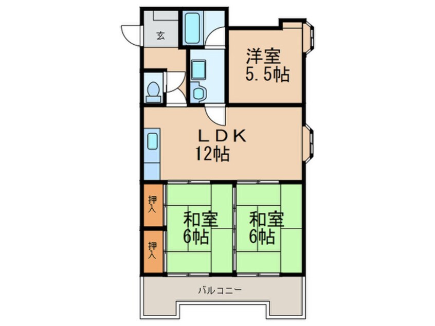 間取図 リバーコーポラスＯＮＤ