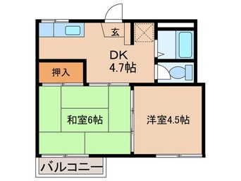 間取図 コーポＭＴ３