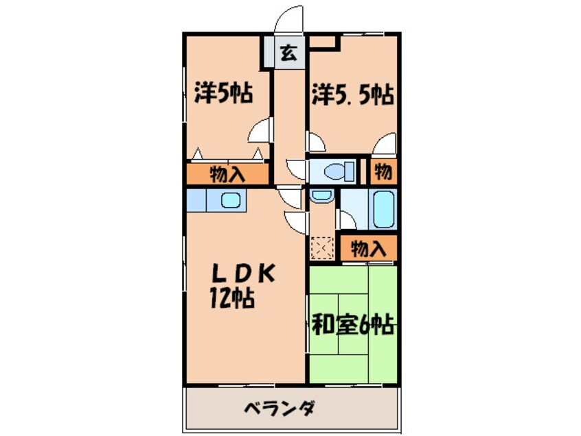 間取図 サンローゼ本城