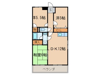 間取図 サンローゼ本城