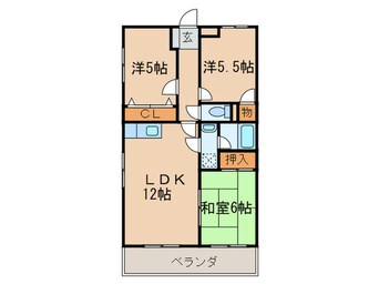 間取図 サンローゼ本城