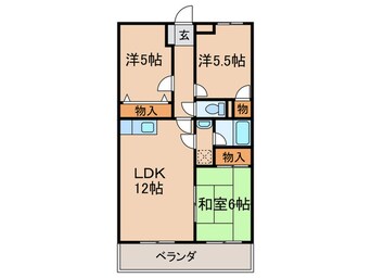 間取図 サンローゼ本城