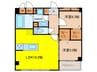 EREINA 2LDKの間取り