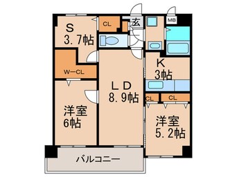 間取図 スカイシャトレ柚須