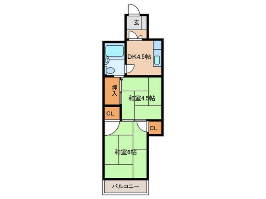 間取図 フォルテ大濠