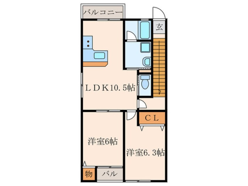 間取図 メゾンリズ