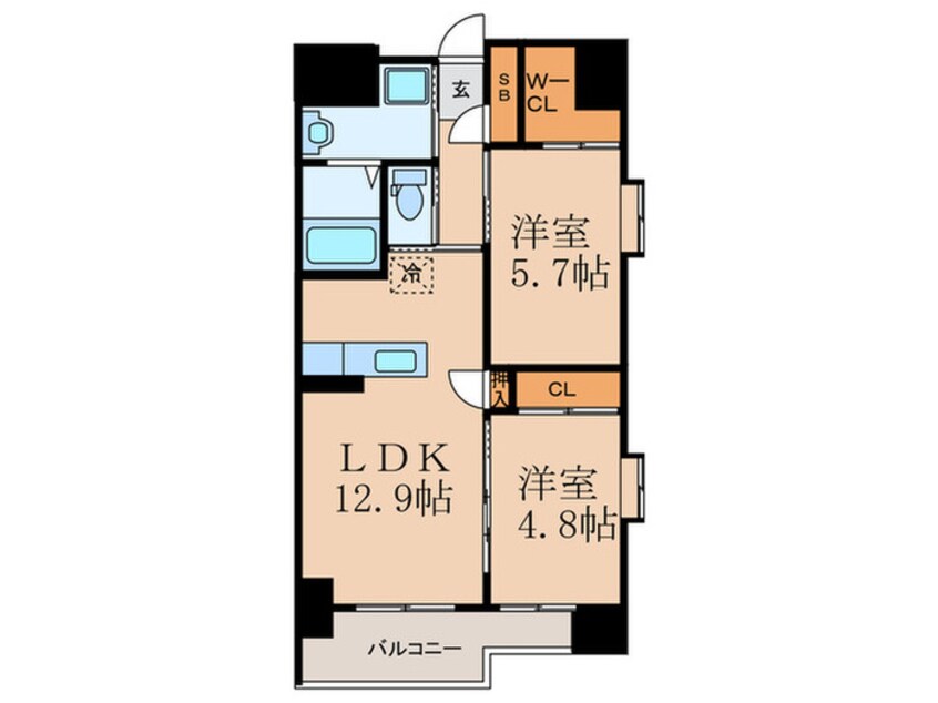 間取図 ウイングス折尾