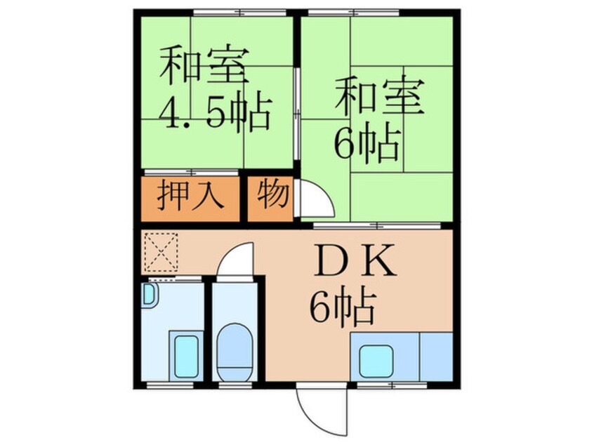 間取図 コーポ渡辺