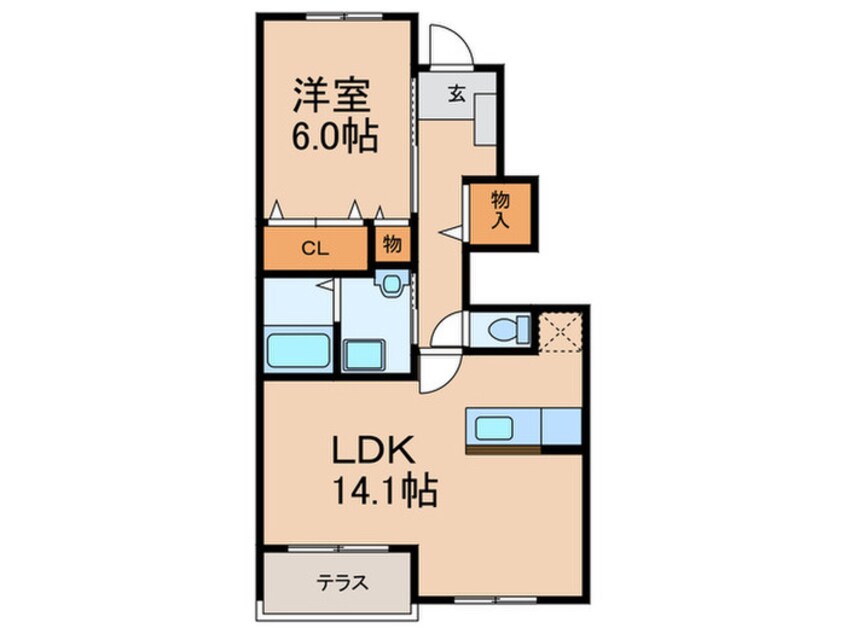 間取図 シャロ－ムＡ