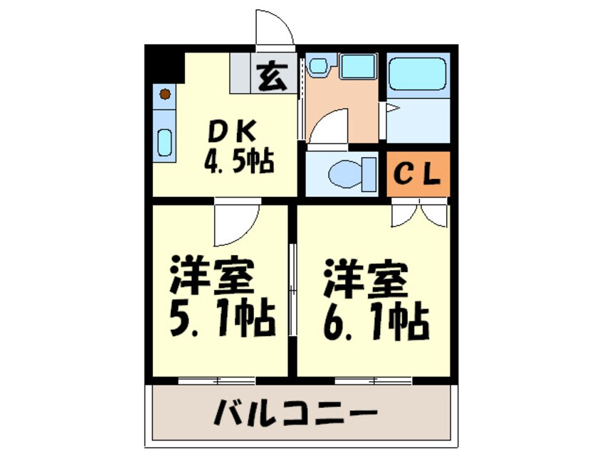 間取図 コーポラス若竹