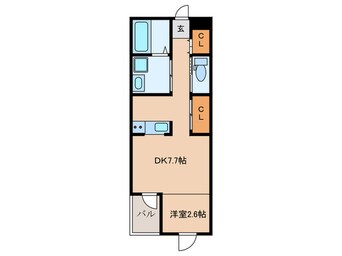 間取図 ル・レーヴ福大前Ⅱ