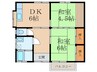 中里アパート 2DKの間取り