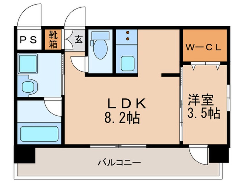 間取図 エンクレスト千早（1204）