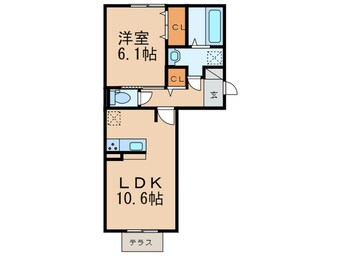 間取図 イオメール折尾A棟